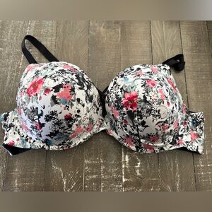 TORRID CURVE Skulls and Flowers Padded Push-up Bra Size 48C